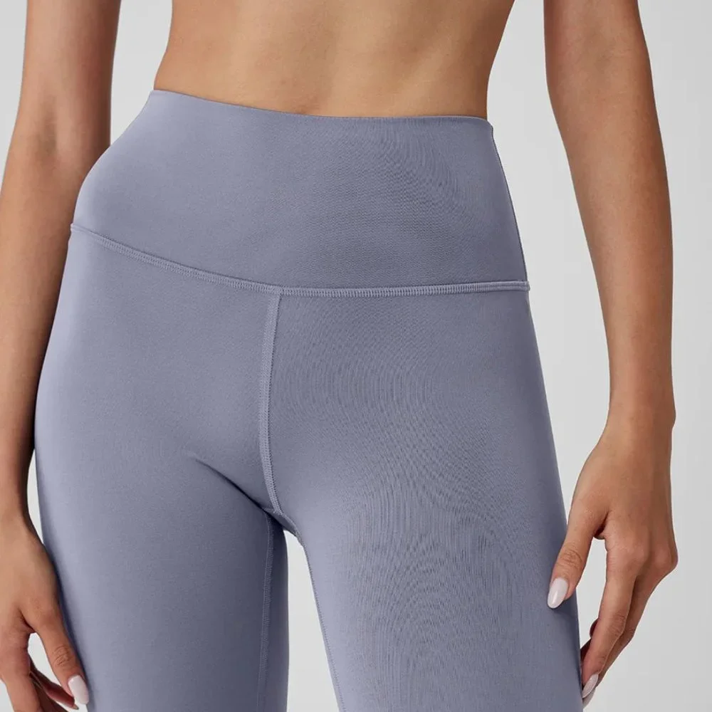 NEW Alo 7/8 High-Waist Airlift Legging in Lilac Blue - Picture 2 of 5